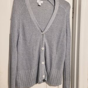 OLD NAVY Gray, Cartigan Sweater, Medium
